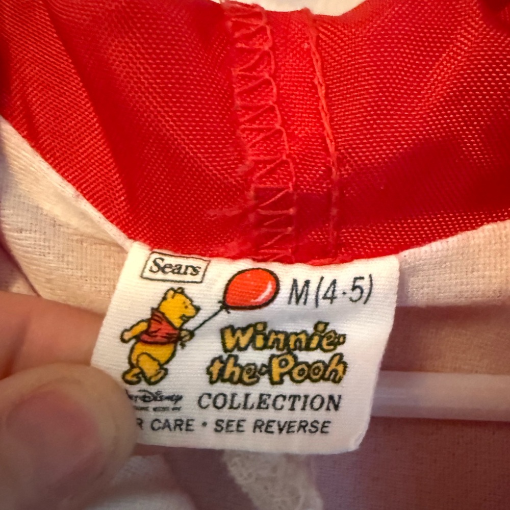 Vintage Sears Red and White Winnie the Pooh Jacket - Picture 6 of 6